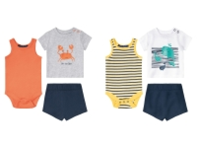 lupilu® Baby Jungen Sommerset, 3-tlg. aus reiner Bio-Baumwolle