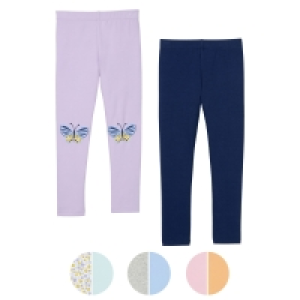 Aldi Süd  LILY & DAN Kinder Leggings, 2er-Set