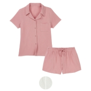 UP2FASHION Damen Musselin-Shorty-Pyjama