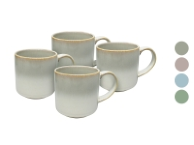 vanWell Kaffeebecher 4erSet 38cl mit Farbglasur Steingut 16.99 €