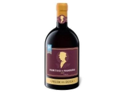 Lidl  Feudi del Duca Primitivo di Manduria DOP halbtrocken, Rotwein 2020