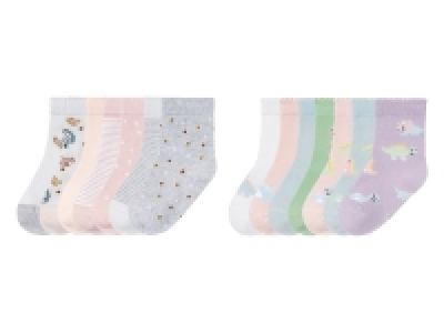 Lidl Lupilu® lupilu® Kleinkinder Mädchen Socken, 7 Paar, mit Bio-Baumwolle