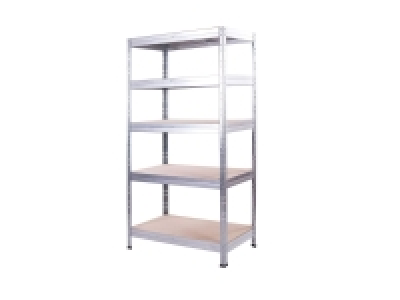 Lidl Ar Shelving AR SHELVING Rivet Steckregal mit 5 Böden, 180x90x45, Verzinkt