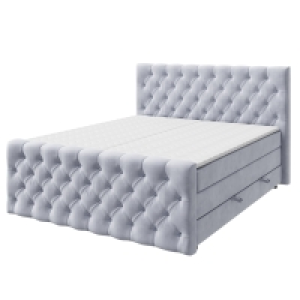 Roller  Boxspringbett - silber - H3 - 180x200 cm