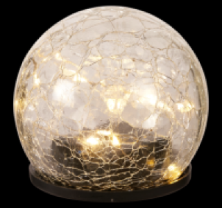 Solarglaskugel CRACKLED