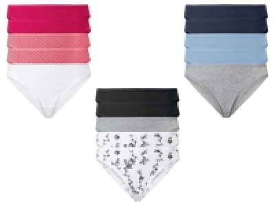 esmara® Damen Minislips, 5 Stück, mit hohem Baumwollanteil