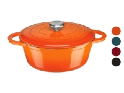 ERNESTO® Gusseisen-Bräter, oval Ø 25 cm
