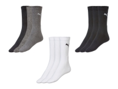 Lidl Puma Puma Herren Socken, 3 Paar, mit gepolsterter Sohle