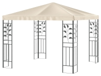 Lidl Livarno Home LIVARNO home Pavillon, 3 x 3 m, mit Stahlgestell, beige