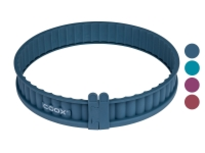 Coox Silikon-Quicheform mit Glasboden, platzsparend