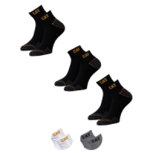 CAT® Damen oder Herren Sneaker-Arbeitssocken, 3 Paar