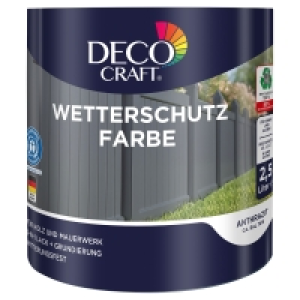 Aldi Süd  DECO CRAFT Wetterschutz-Farbe 2,5 l