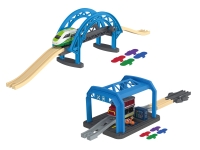 Lidl Playtive Playtive Holz Eisenbahn Werkstatt / Brücke, mit Farbtechnologie