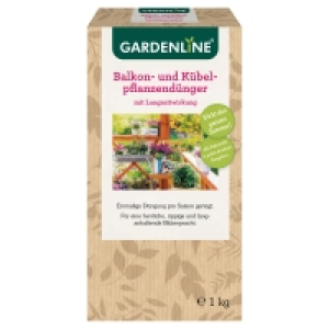 Aldi Süd  GARDENLINE Balkon- und Kübelpflanzendünger 1 kg