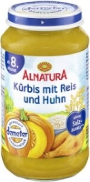 Alnatura Alnatura Kürbis mit Reis und Huhn