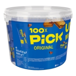 Netto  Leibniz Pick up! Minis Choco 100 Stück im Eimer 1,06 kg