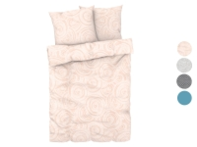 LIVARNO home Mikrofaser-Satin-Bettwäsche,155 x 220 cm