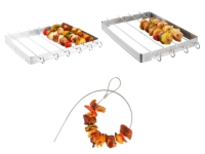 GRILLMEISTER Grillspieße-Set, Edelstahl