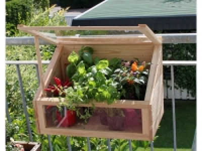 Promadino Mini-Gewächshaus-Balkon, aus Holz