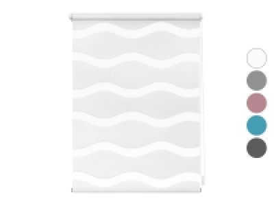 Lichtblick Duo Rollo Welle Klemmfix, ohne Bohren, ab 45 x 150 cm