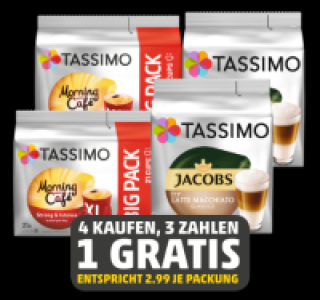 JACOBS Tassimo Latte macchiato oder Morning Cafe XL