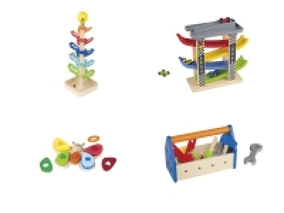 Playtive Motorikspielzeug, aus Holz, Modell 2023