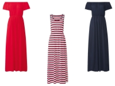 esmara® Damen Maxikleid mit Gummizug in der Taille