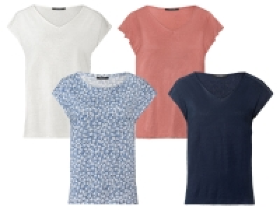 esmara® Damen Leinenshirt, leger geschnitten