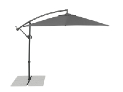 LIVARNO home Ampelschirm quadratisch, anthrazit