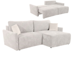 Ecksofa - beige - Liegefunktion und Bettkasten 599.99 €