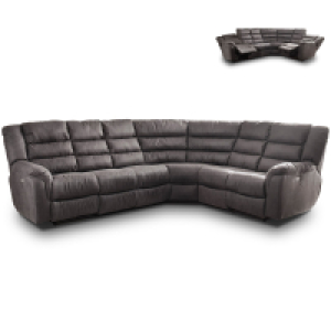 Roller  Ecksofa - anthrazit - Relaxfunktion - 297 cm
