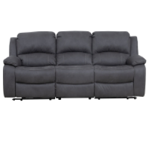 3-Sitzer-Sofa - anthrazit - Microfaser - mit Relaxfunktion