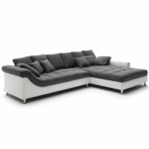 Ecksofa - anthrazit-weiß - beidseitig montierbar 899.99 €