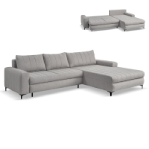 Ecksofa - grau - Liegefunktion und Staukasten 999.99 €