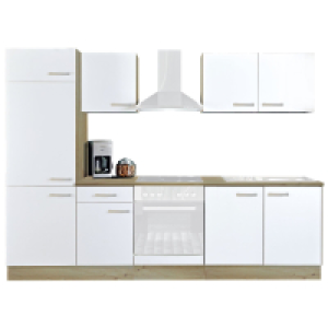 Küchenleerblock - weiß - Artisan Eiche - 270 cm 399.99 €