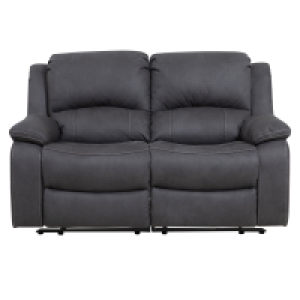 Roller  2-Sitzer-Sofa - anthrazit - Microfaser - mit Relaxfunktion