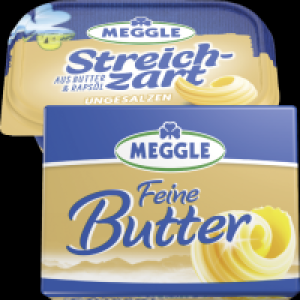 Edeka  Meggle Feine Butter oder Streichzart