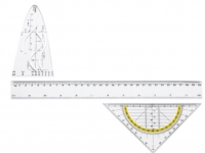 UNITED OFFICE® Geometrieset, 3-teilig 0.89 €