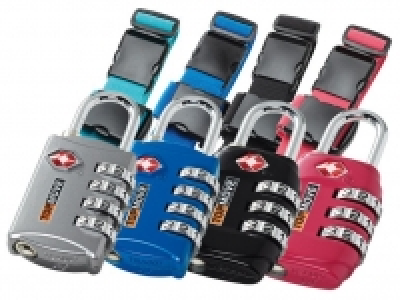 TOPMOVE® TSA-Zahlenschloss / 2-Wege-Koffergurt 4.29 €