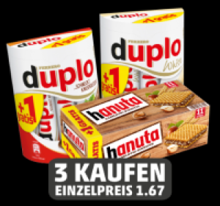 Penny  FERRERO Duplo, Duplo White oder Hanuta