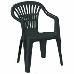 Gartenstuhl - anthrazit - Kunststoff - stapelbar