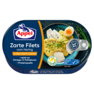APPEL Heringsfilet 200 g, Eier-Senf Creme 1.11 €