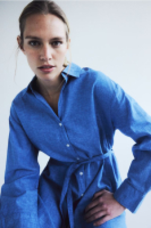 Blusenkleid aus Leinenmix 23.99 €