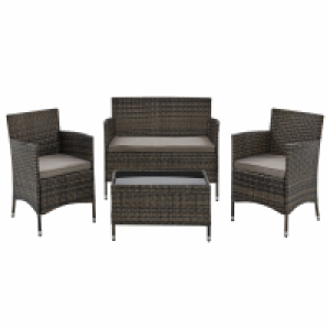 4-teilige Loungegarnitur - braun - Polyrattan 159.99 €