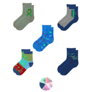 Kinder Socken „Glow in the Dark, 5 Paar