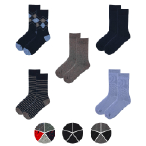 Aldi Süd  UP2FASHION Herren Socken, 5 Paar