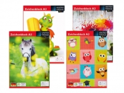 UNITED OFFICE® KIDS Zeichenblock, DIN A3 0.99 €
