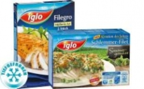 iglo Schlemmer-Filet oder Filegro 1.88 €