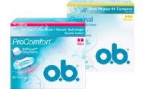 o.b. Tampons 4.49 €