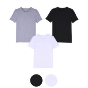 Aldi Süd  UP2FASHION BASICS Herren Basic T-Shirts, 3er-Pack